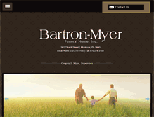Tablet Screenshot of bartronmyerfuneralhome.com